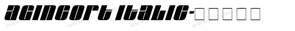 Agincort Italic字体转换